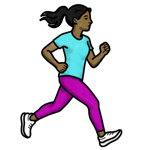 Jogging woman
