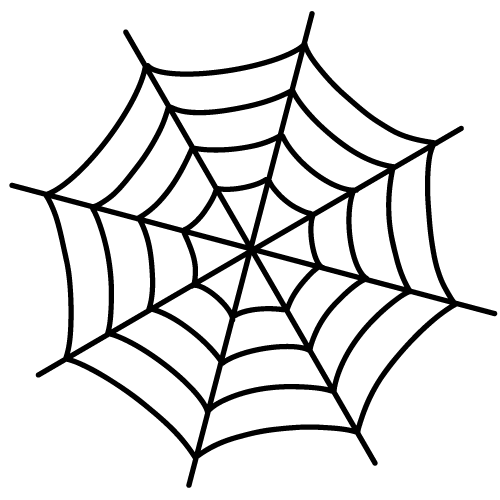 Illustration of a spider web